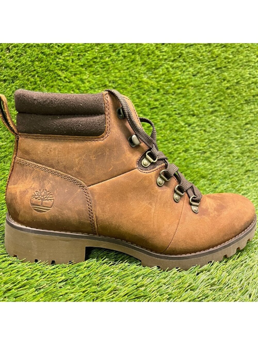 Timberland Ellendale Mid Hiker Womens Size 8.5 Brown Outdoor Lace Up Ankle Boots